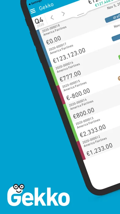 Captures d'écran de Gekko Invoicing and payments