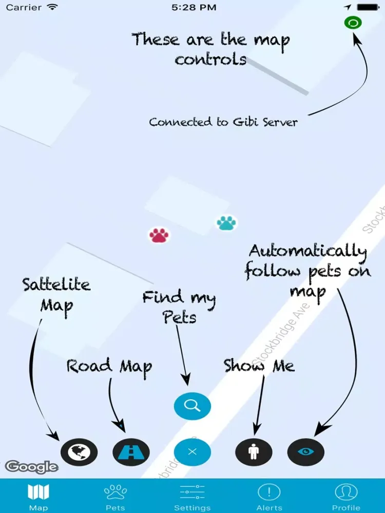Screenshot di Gibi Pet GPS Tracking Service iPad 