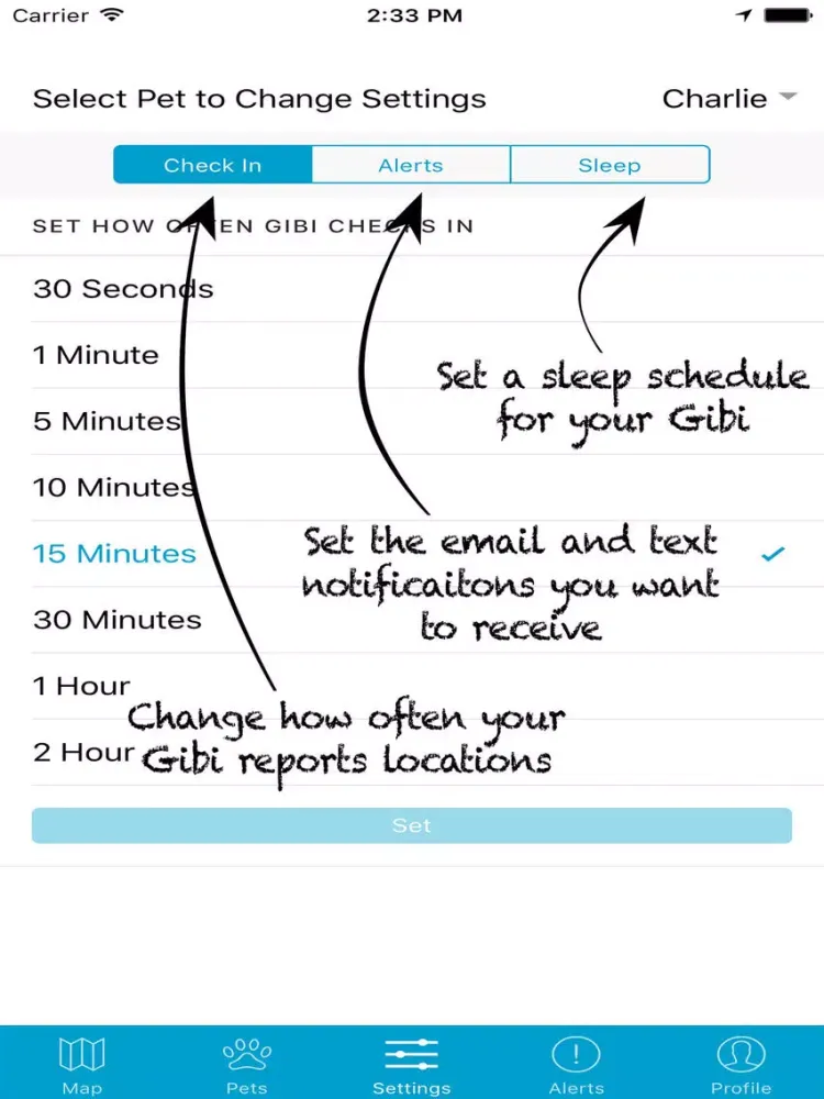 Screenshot di Gibi Pet GPS Tracking Service iPad 
