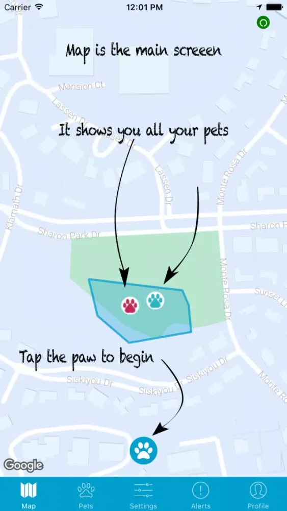 Screenshot di Gibi Pet GPS Tracking Service
