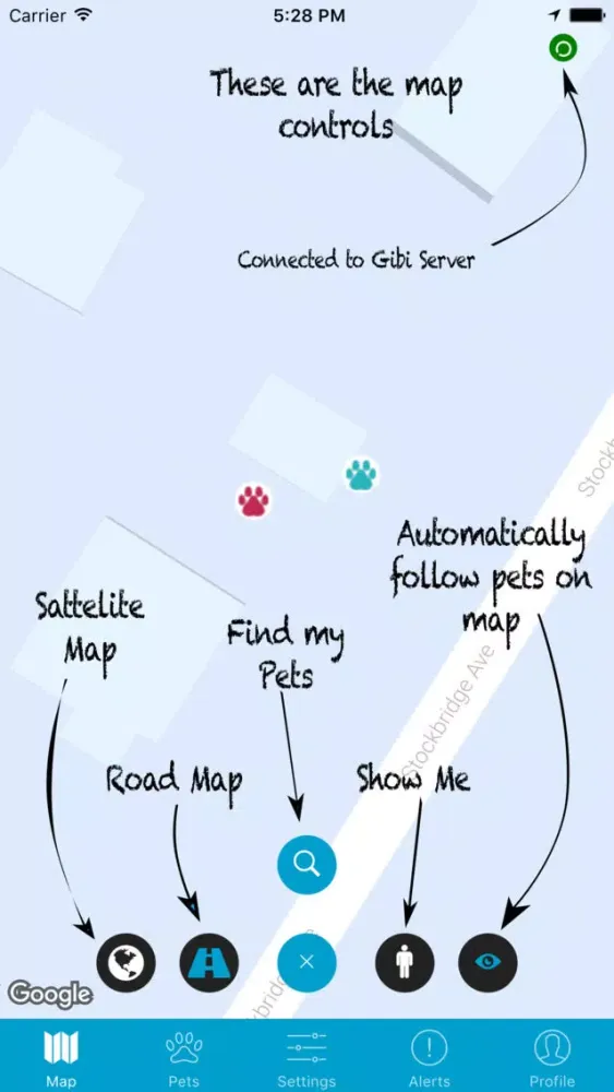 Screenshot di Gibi Pet GPS Tracking Service