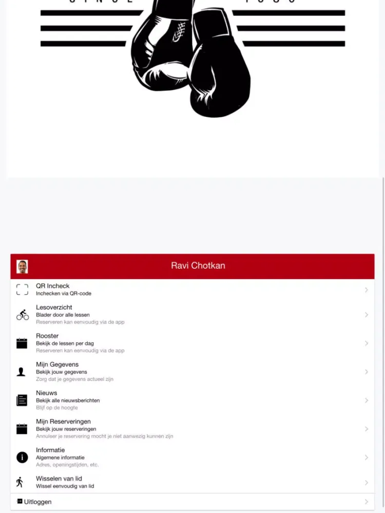 Tangkapan layar Boxing Academy Eemland iPad 