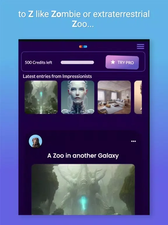 Impressionist AI Designer iPad  سکرین شاٹس