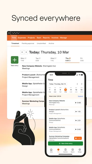 تصاویر Harvest: Track Time & Invoice