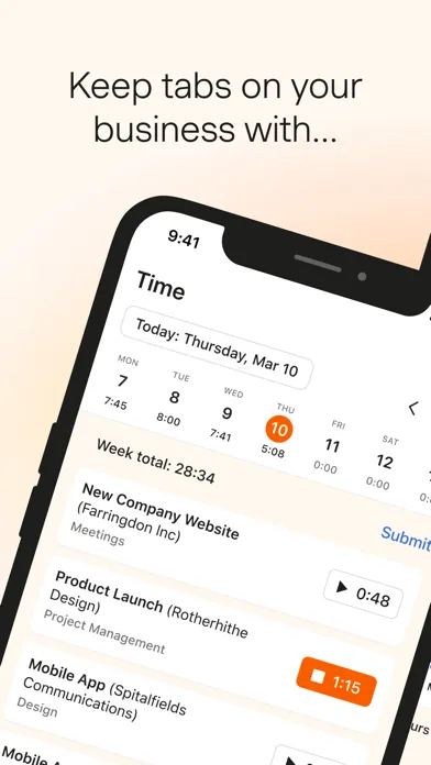 تصاویر Harvest: Track Time & Invoice