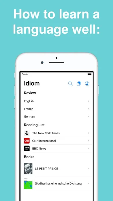 Idiom - Learn any language سکرین شاٹس