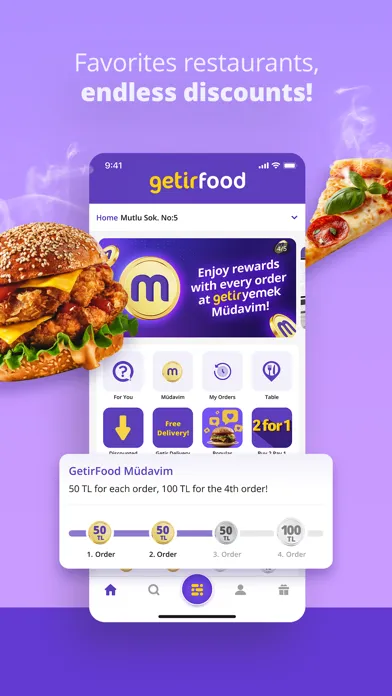 Скриншоты getir: groceries, food&beyond