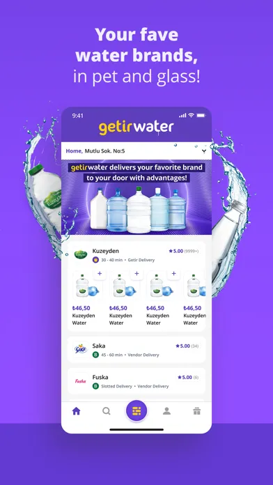 Скриншоты getir: groceries, food&beyond