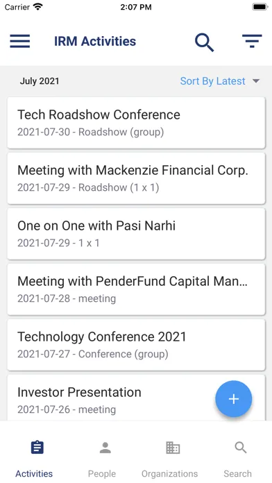 Irwin Mobile App Screenshots