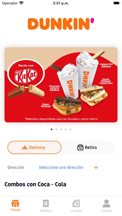 Dunkin' App Chile应用截图