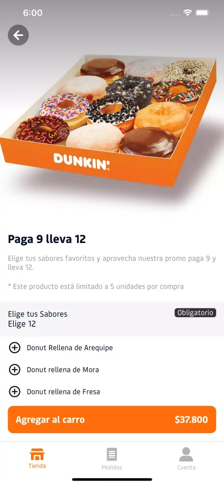Dunkin' Colombia スクリーンショット