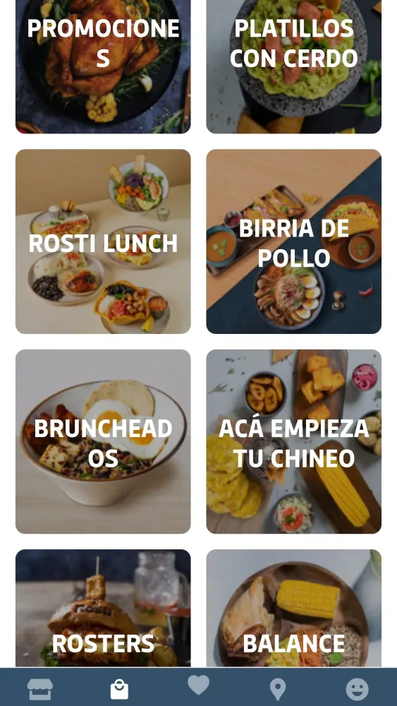 Capturas de tela do Rosti