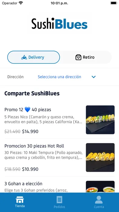 Capturas de tela do SushiBlues