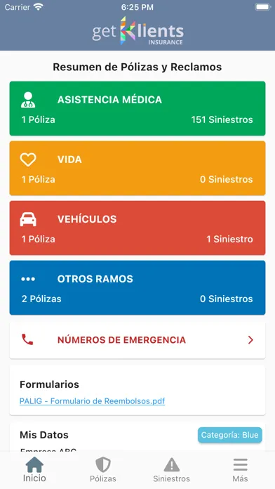 Capturas de pantalla de AMB Seguros Portal de Clientes