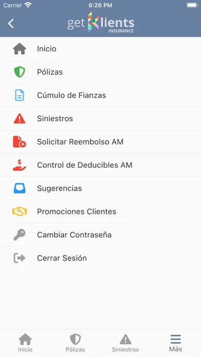 Capturas de pantalla de AMB Seguros Portal de Clientes