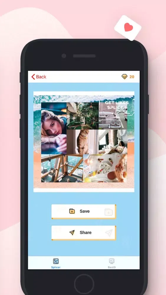 Get Likes Splice for Instagram سکرین شاٹس