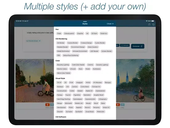 Majik - AI Image Generator iPad  スクリーンショット