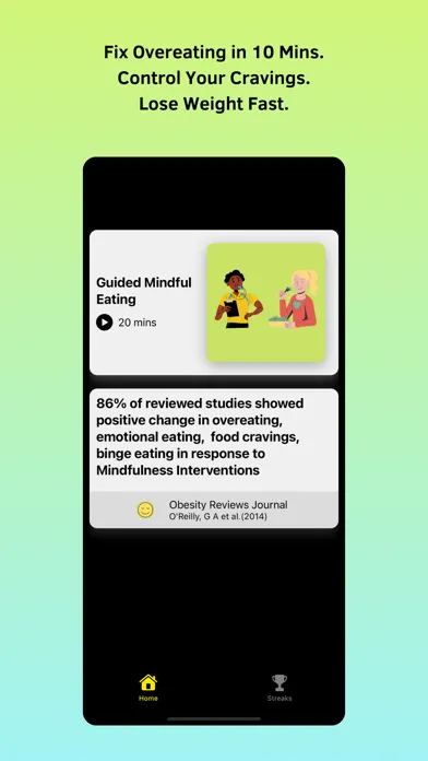 Tangkapan layar Get MealCoach: Fix Overeating
