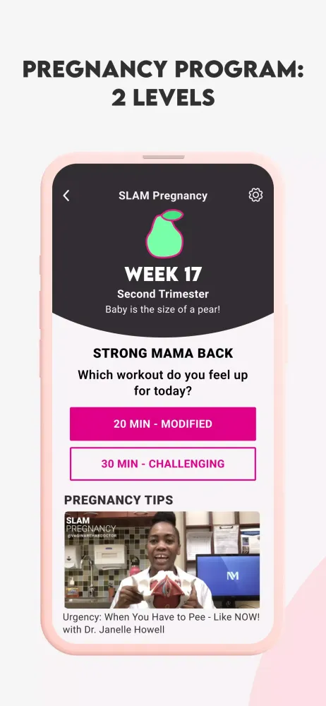 Tangkapan layar Get Mom Strong