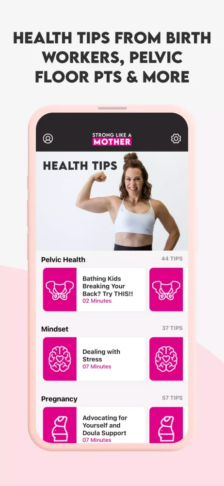 Tangkapan layar Get Mom Strong