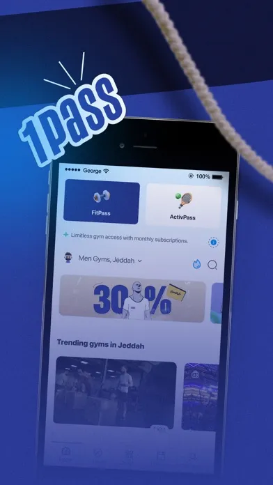 Capturas de tela do 1Pass