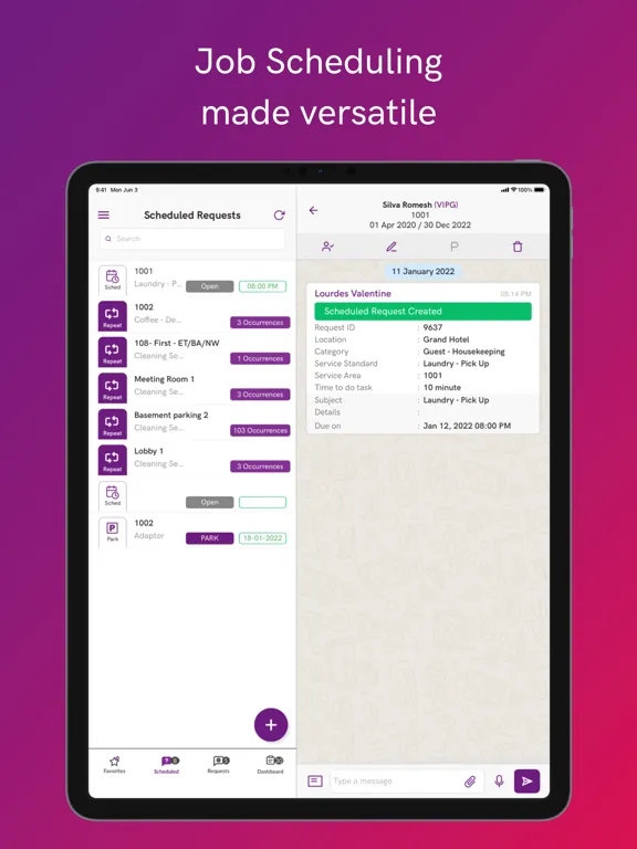 ภาพหน้าจอของ MessageBox - For Hotels iPad 