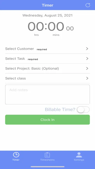 Capturas de tela do Get My Time - Time Tracking