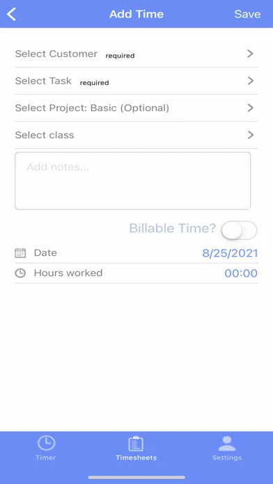 Capturas de tela do Get My Time - Time Tracking