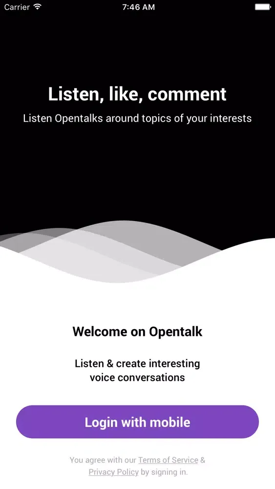 Ảnh chụp màn hình của Opentalk FM
