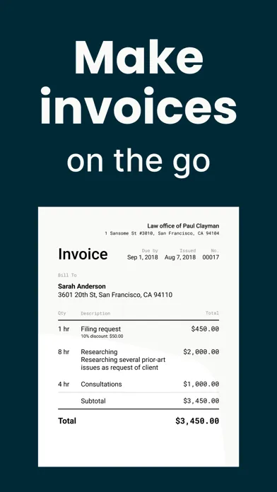 Zrzuty ekranu Invoice Maker・Estimate App