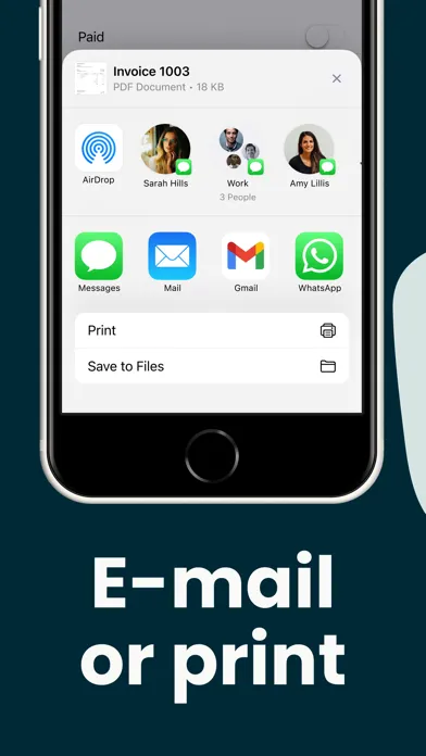 Zrzuty ekranu Invoice Maker・Estimate App