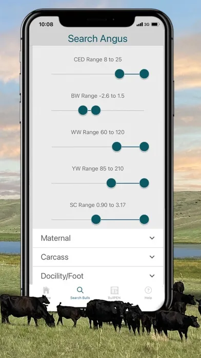 Capturas de tela do BullPEN: A Beef Cattle App