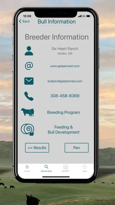 Capturas de tela do BullPEN: A Beef Cattle App