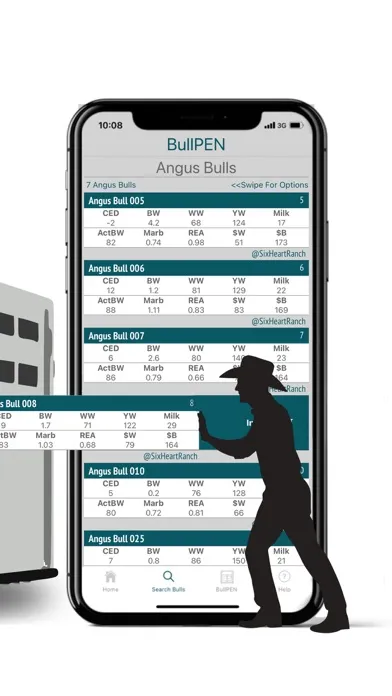 Capturas de tela do BullPEN: A Beef Cattle App
