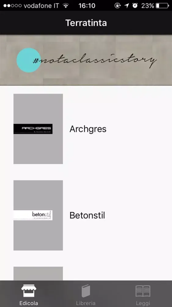 Captures d'écran de Terratinta Ceramiche