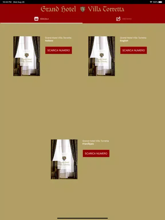 Скриншоты Grand Hotel Villa Torretta iPad 