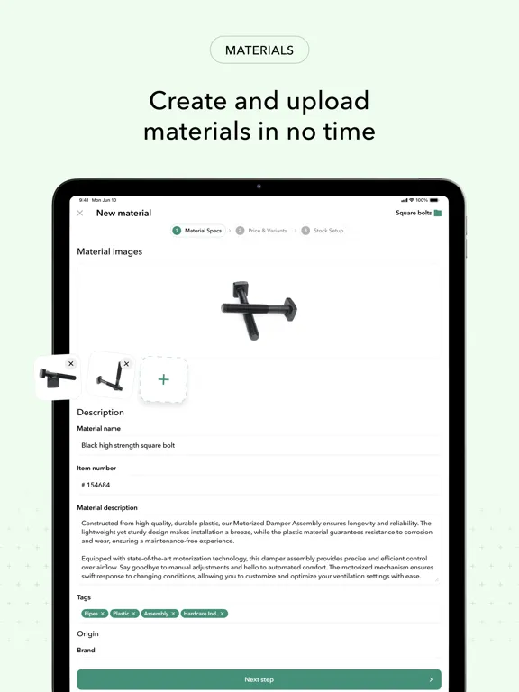 Capturas de pantalla de Ply Inventory iPad 