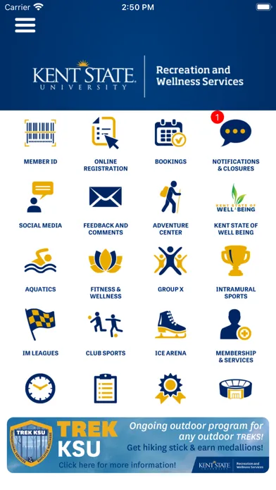 Capturas de pantalla de KSU REC-WELLNESS