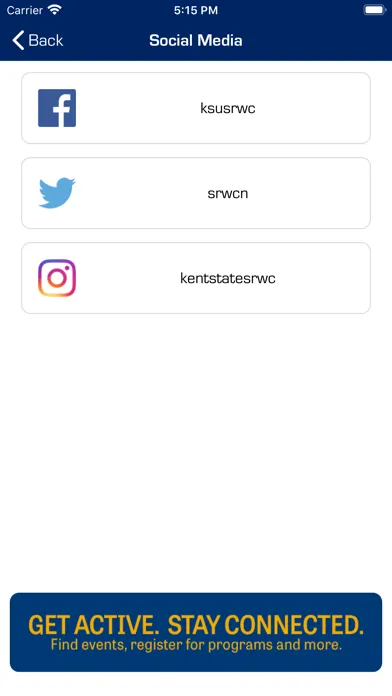 Capturas de pantalla de KSU REC-WELLNESS