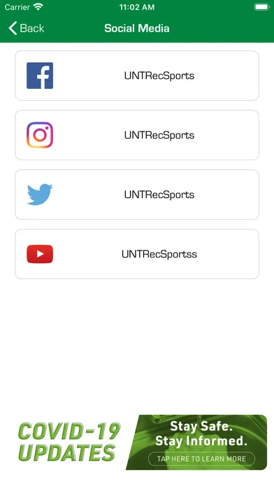 UNT Rec Sports स्क्रीनशॉट