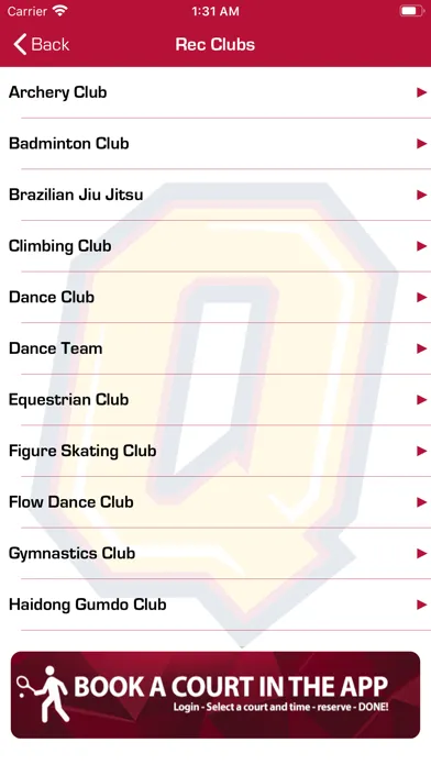 Screenshot di Queens Athletics & Recreation