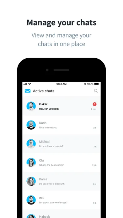 GetResponse Chats سکرین شاٹس
