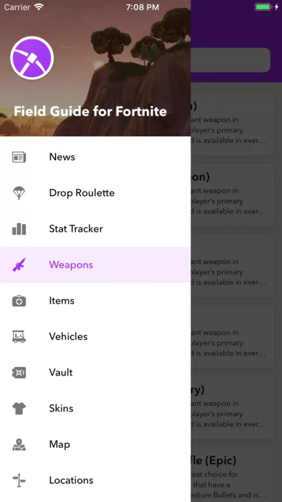 Capturas de pantalla de Field Guide for Fortnite