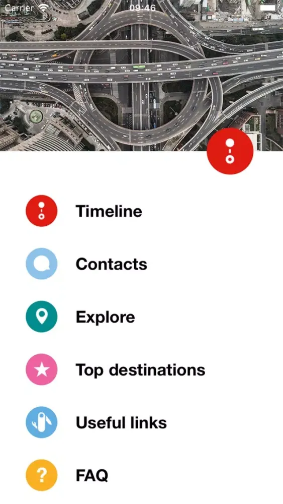 Tangkapan skrin TomTom Travel