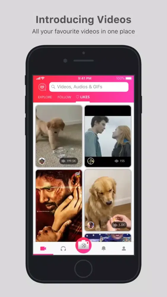 Samosa: Videos, GIFs & Audios应用截图
