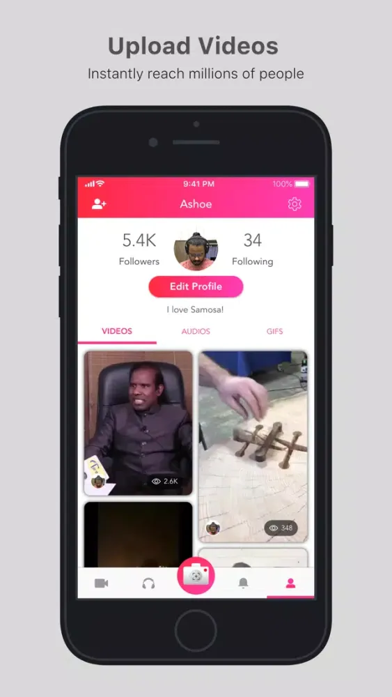 Samosa: Videos, GIFs & Audios应用截图