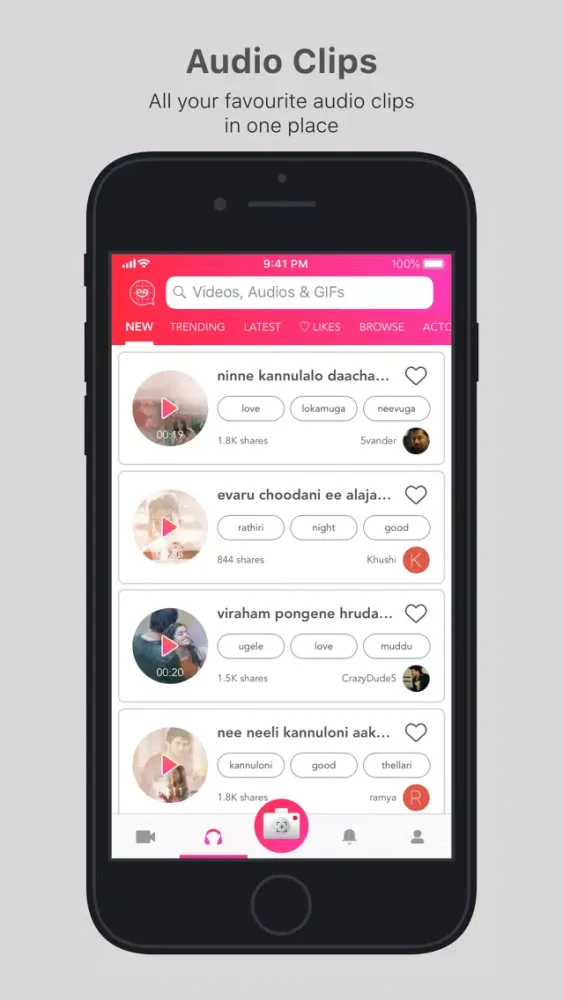 Samosa: Videos, GIFs & Audios应用截图