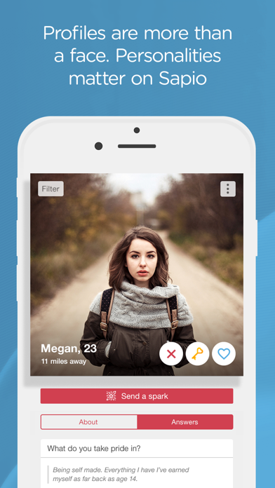 Capturas de pantalla de Sapio — Intelligent Dating