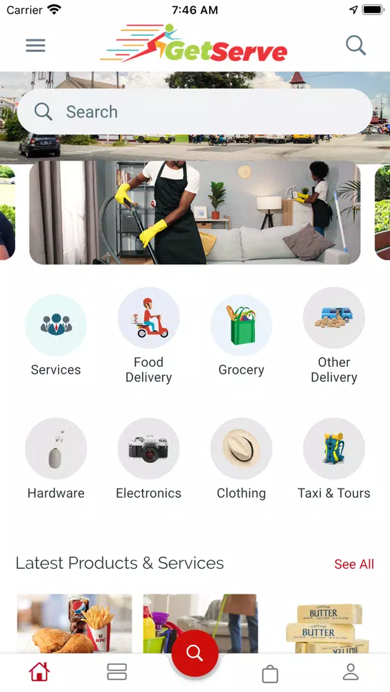 GetServe سکرین شاٹس