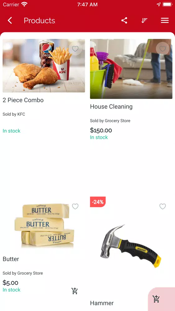 GetServe سکرین شاٹس